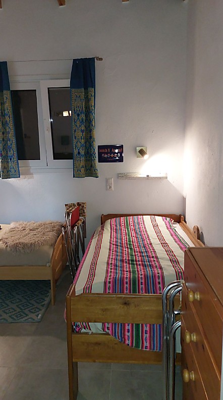 Zweites Schlafzimmer bei Abendlicht