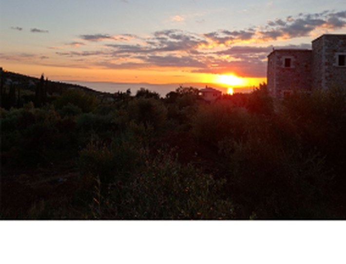 Sonnenuntergang über der Landschaft